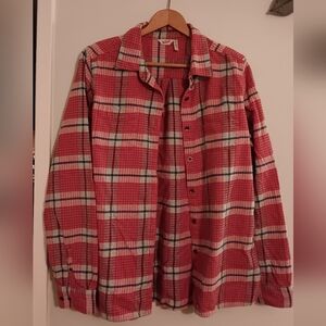Woolrich Cotton Flannel Red Plaid Button-Up Shirt